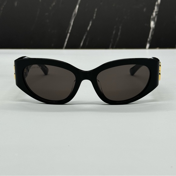 NEW BB0324SK 002 BALENCIAGA BLACK WOMEN BALENCIAGA SUNGLASSES BB0324SK - Picture 4 of 12